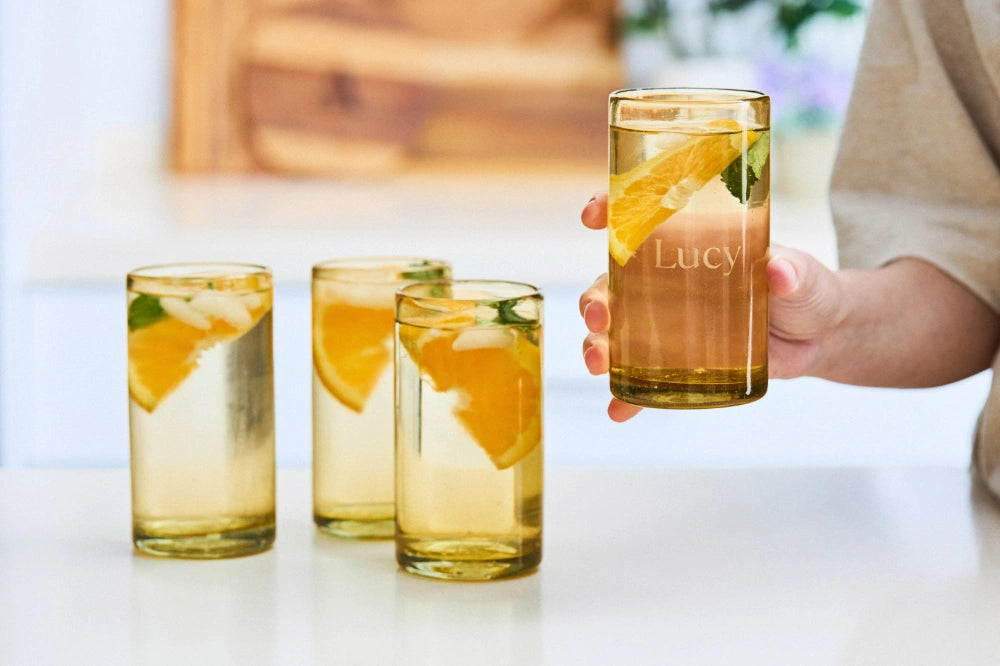 ARENA Light-Tinted (Highball Glasses) – 100% Recycled & Handcrafted - Set of 4 units