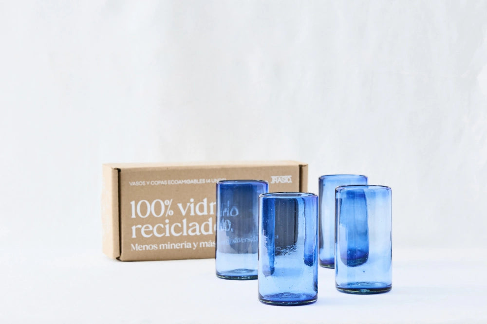 SABBIA Light-Tinted (Large Everyday Glasses) – 100% Recycled & Handcrafted - Set of 4 units