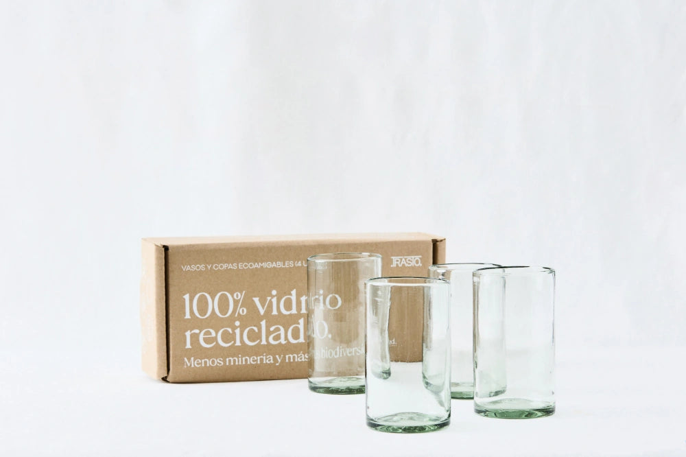 SABBIA Light-Tinted (Large Everyday Glasses) – 100% Recycled & Handcrafted - Set of 4 units