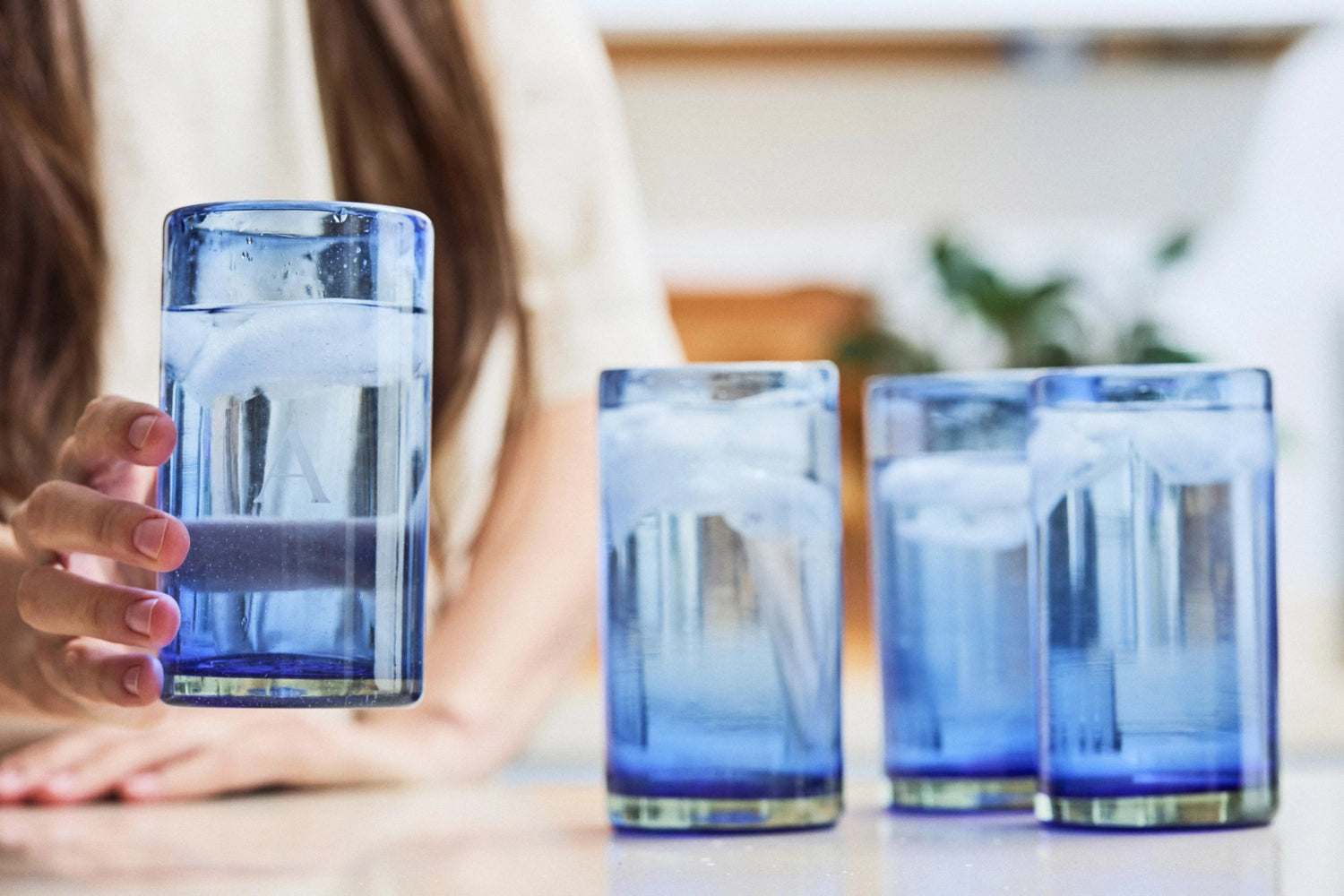 Handcrafted Glassware in 100% Recycled Glass